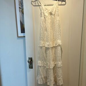 White tiered sundress